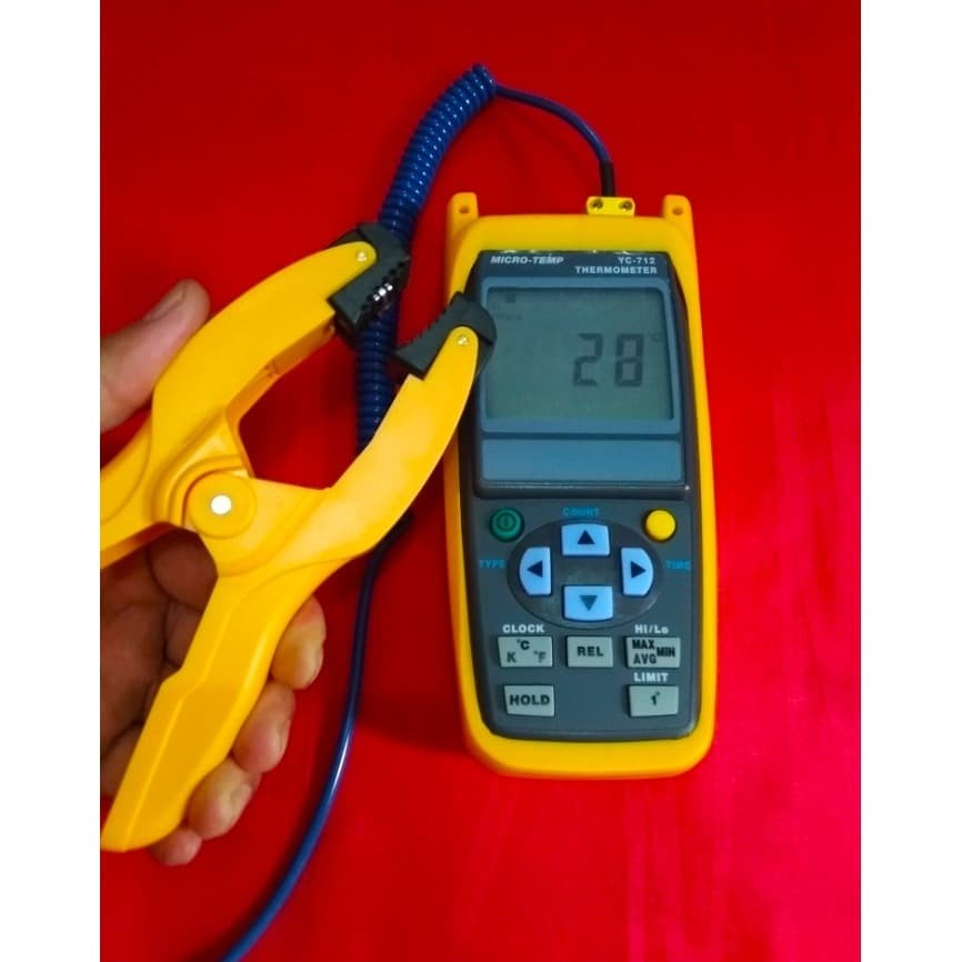 Set Thermocouple Thermometer Type K Plus Thermocouple Pipe Clamp Probe