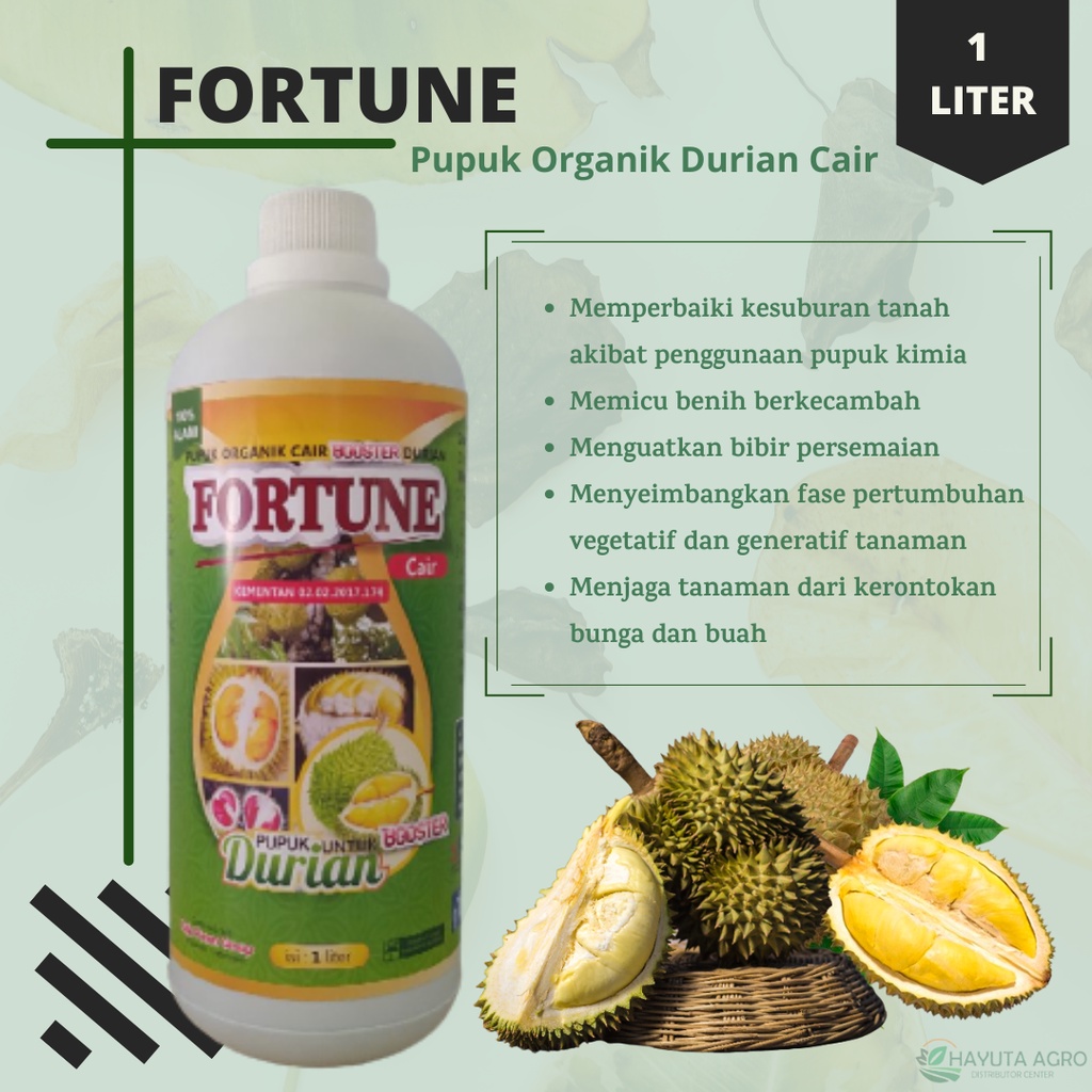 Booster Durian Perangsang Buah, Pupuk Durian Bawor, Musang King