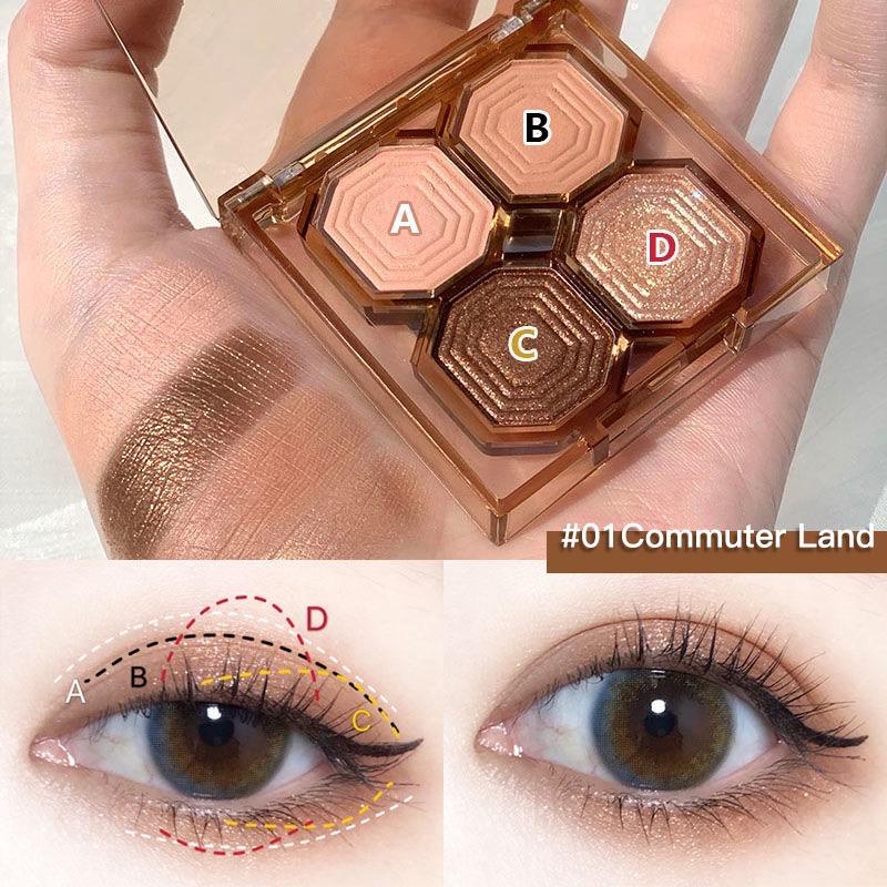 rcsbeauty ✅ NEW DIKALU eyeshadow mini 4 warna matte glitter eyeshadow dikalu mini 4 warna