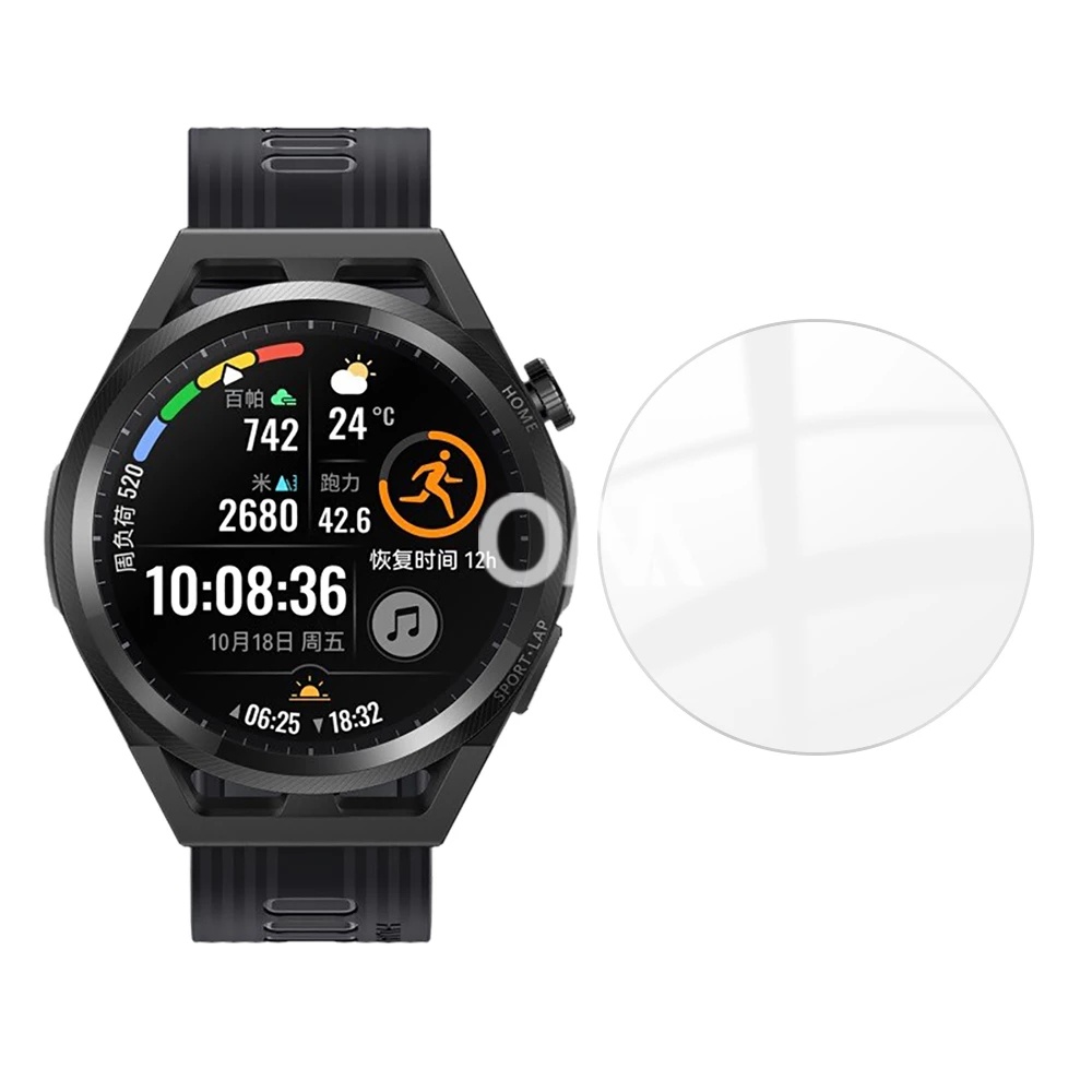 1pc Pelindung Layar Tempered Glass HD 9H Anti Gores Untuk Smartwatch Huawei GT3 Pro 46mm