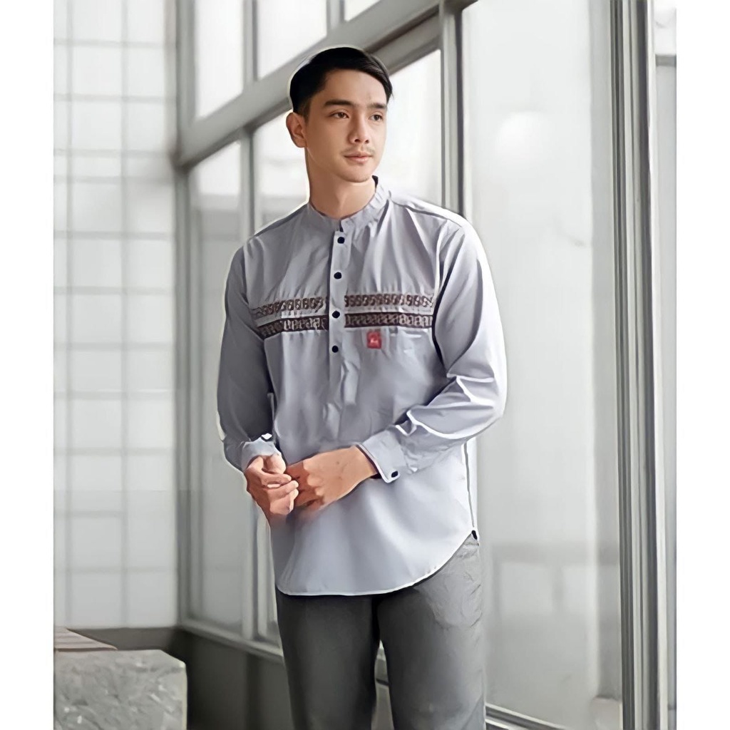 Kurta FF Dewasa Lengan Pendek Jumbo XXXL LD 120 / Koko Dewasa Lengan Pendek Toyobo Import Quality Kurta Pakistan Baju Koko Kurta