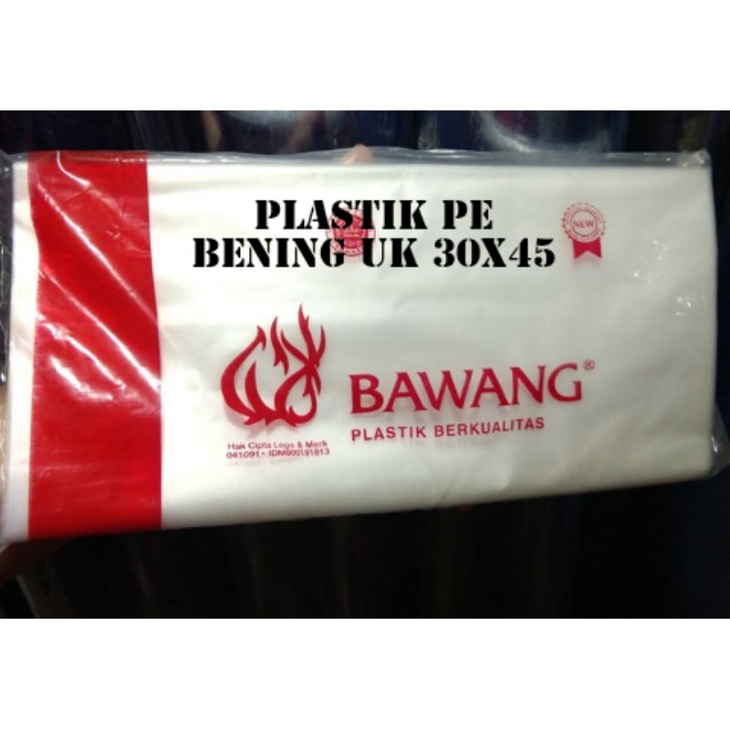 plastik pe 30x45 / plastik pe ukuran 5 kg / plastik beras