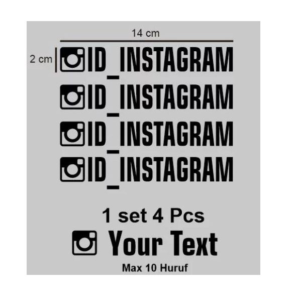 Stiker Nama Ig