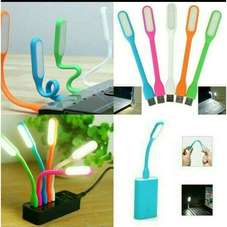 USB LED Lamp / Lampu Sikat Gigi emergency lamps light portable belajar baca laptop powerbank