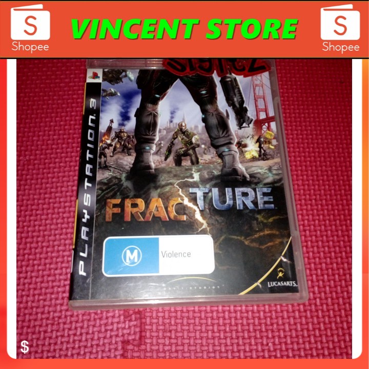 PRODUK ORIGINAL bd PS3 kaset game FRACTURE / FRAC TURE