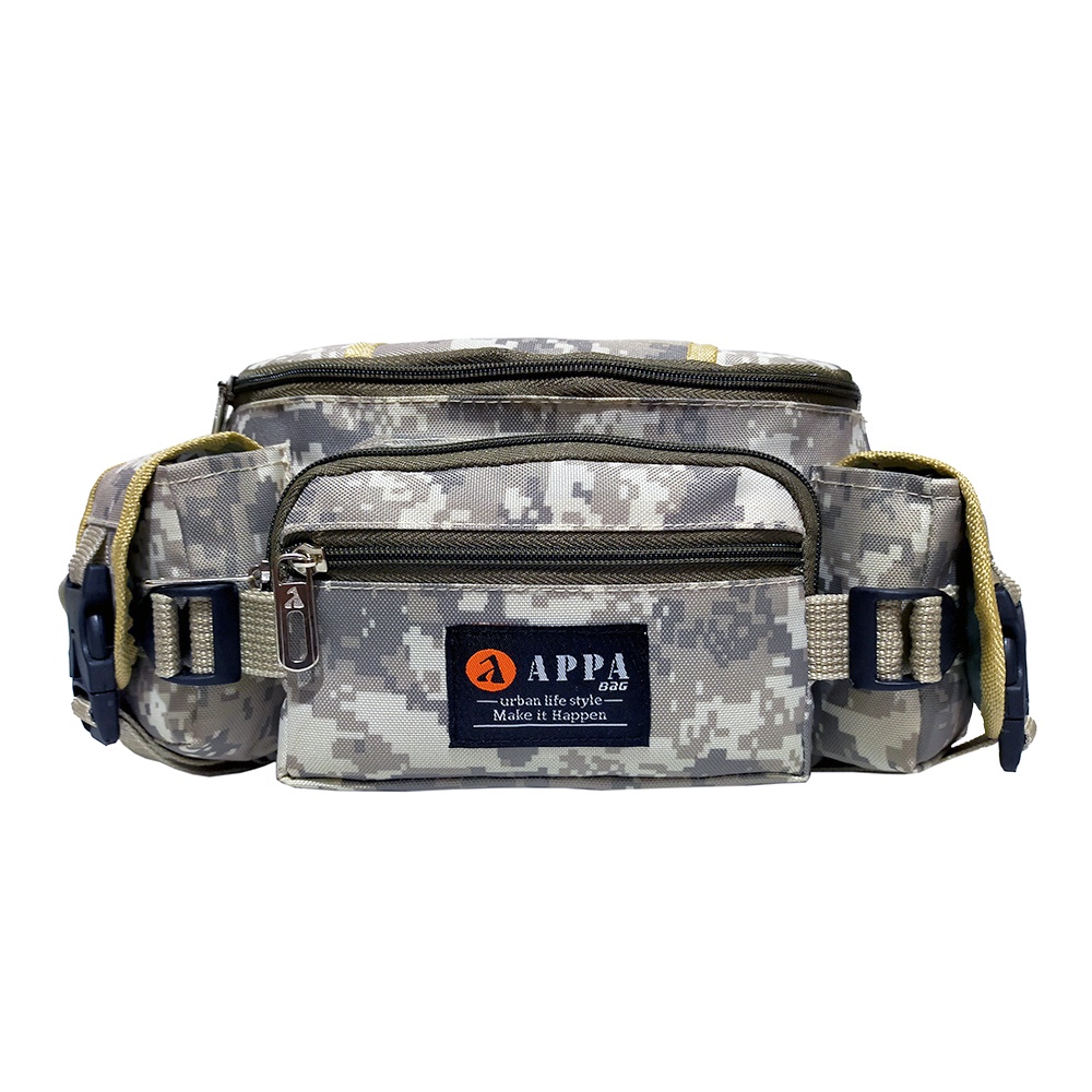 Tas Pinggang Pria Tactical Army / Waistbag Slingbag Loreng Terbaru AP7032 ZENI