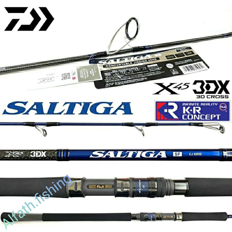 Joran jigging Daiwa SALTIGA SF CJ 61MHS | SALTIGA SF CJ 60HS | SALTIGA SF CJ 6B | Spinning | Overhea
