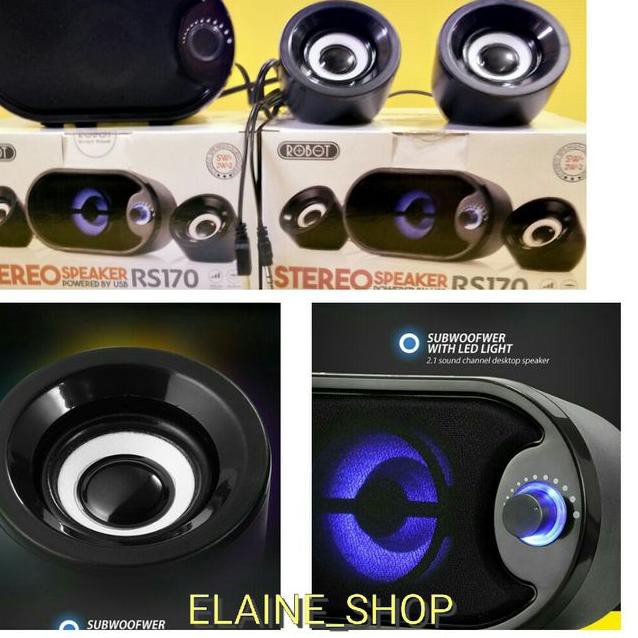 Speaker Aktif Robot RS170 portable speaker for computer & laptop Led