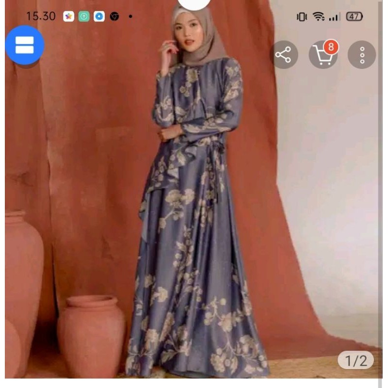 dress gaharu by wearing klamby size xs ..