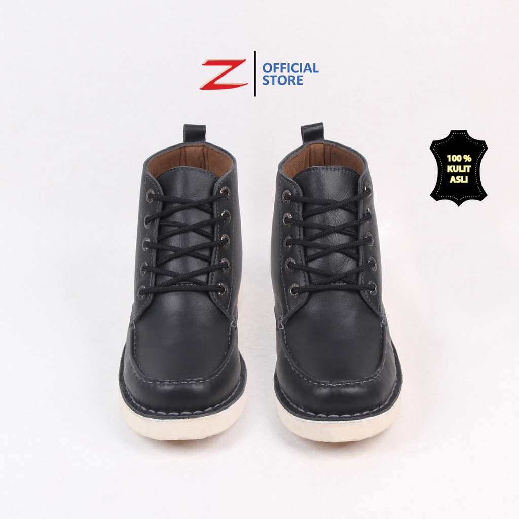 Zeintin - Sepatu Boot Pria Bahan Kulit Sapi Asli Berkualitas Sepatu Boots Kerja Lapangan Pria Boot Touring Pria Bahan Kulit Original Zeintin LA