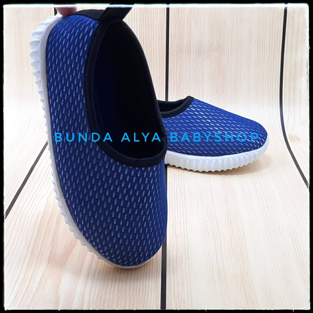 Sepatu Anak Perempuan Usia 1 - 7 Tahun BIRU Lentur - Sepatu Anak Cewek Cowok Sporty Size 22 - 35 Elastis