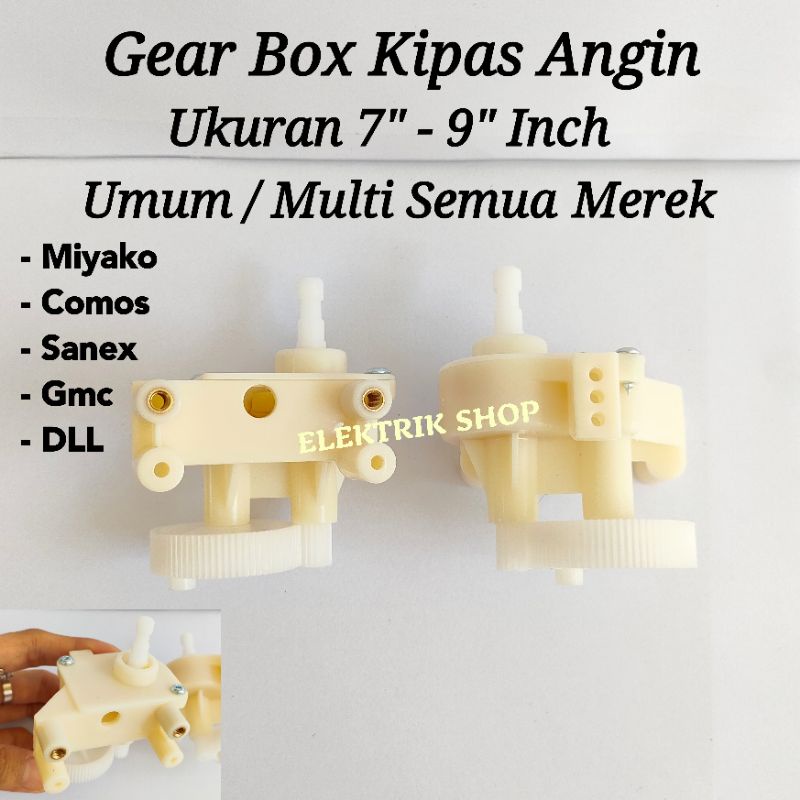 GEAR BOX KIPAS ANGIN MEJA 7&quot;INCH-9&quot;INCH UMUM / MULTI UNIVERSAL SEMUA MEREK