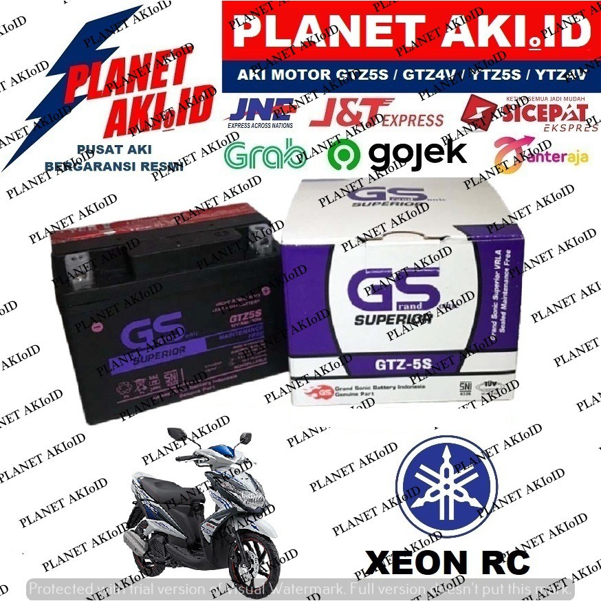 Aki Motor Yamaha Xeon RC GTZ5S Accu Kering MF