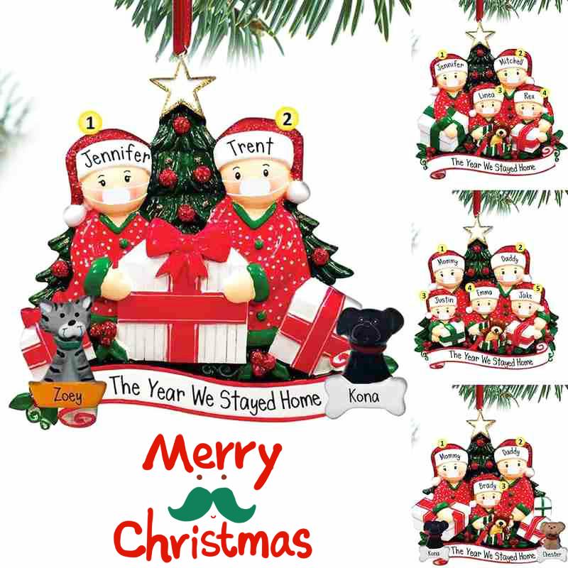Ornamen Liontin Gantung Bentuk Santa Claus Dengan Masker Untuk Dekorasi Pohon Natal
