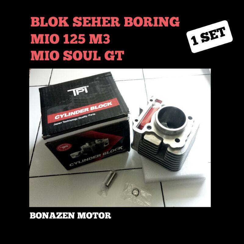 Blok Seher Boring Mio 125 M3 - Mio Soul GT / 1 Set / Merk TPI