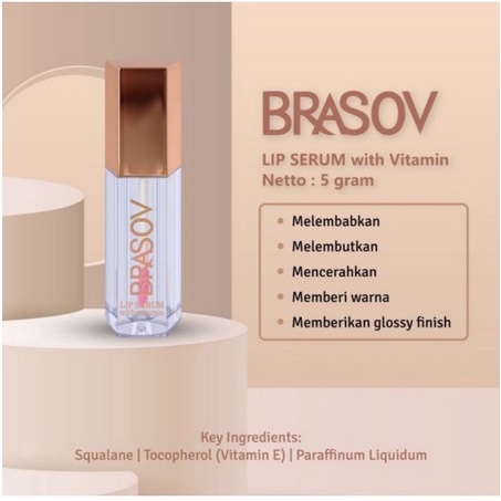 ✨SHASYA✨ BRASOV LIP SERUM WITH VITAMIN | LIP SERUM PELEMBAB BIBIR 5 GR