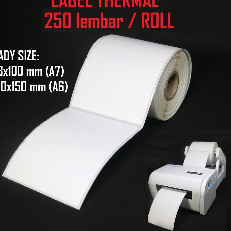 

Kekinian - Kertas Label Thermal 100x150mm / 78x100mm Sticker Marketplace 250pcs ,,