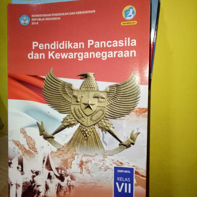 Harga satuan buku siswa dikbud k13 smp kelas 7 smtr 1 dan 2 edisi revisi terbaru-Ppkn
