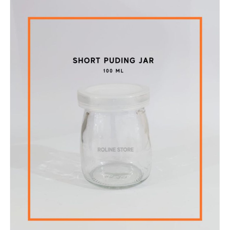 BOTOL KACA PUDING 100ML - YOGURT - SUSU - COCOK UNTUK SOUVENIR