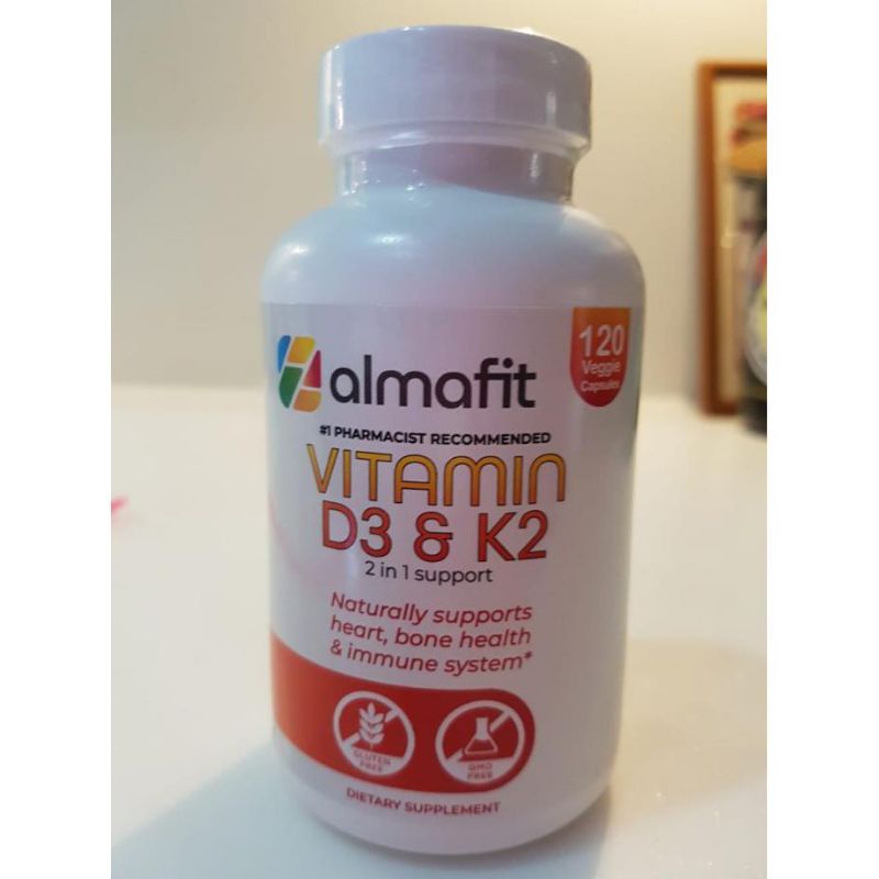 Original Almafit Vitamin D3 5000 Iu + K2 90 Mcg Jantung Tulang Imunitas Asli