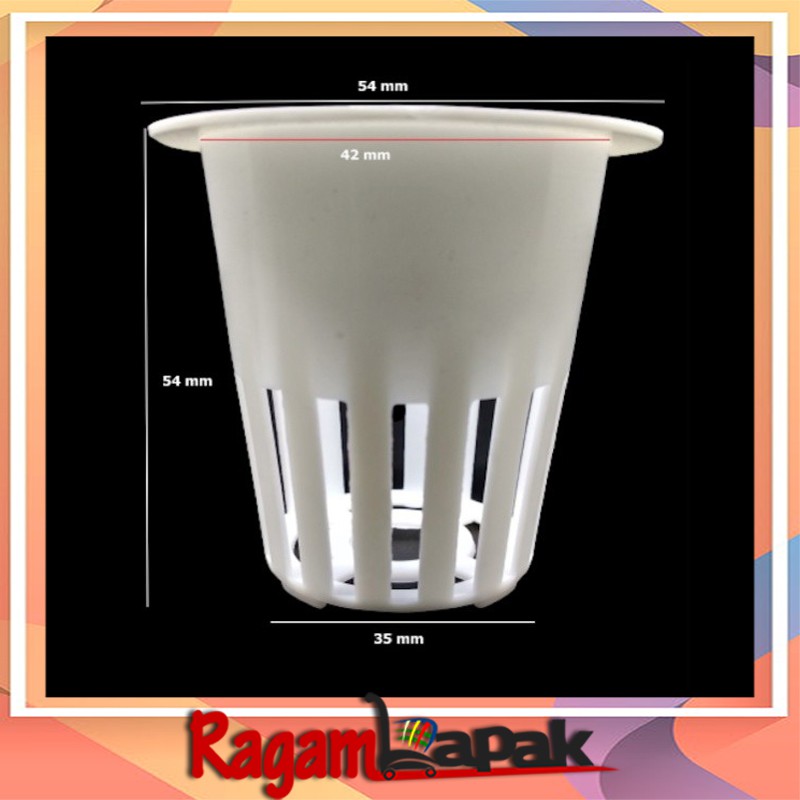 netpot 5 cm / Netpot Putih 5 cm / Netpot hidroponik putih 5cm / Netpot