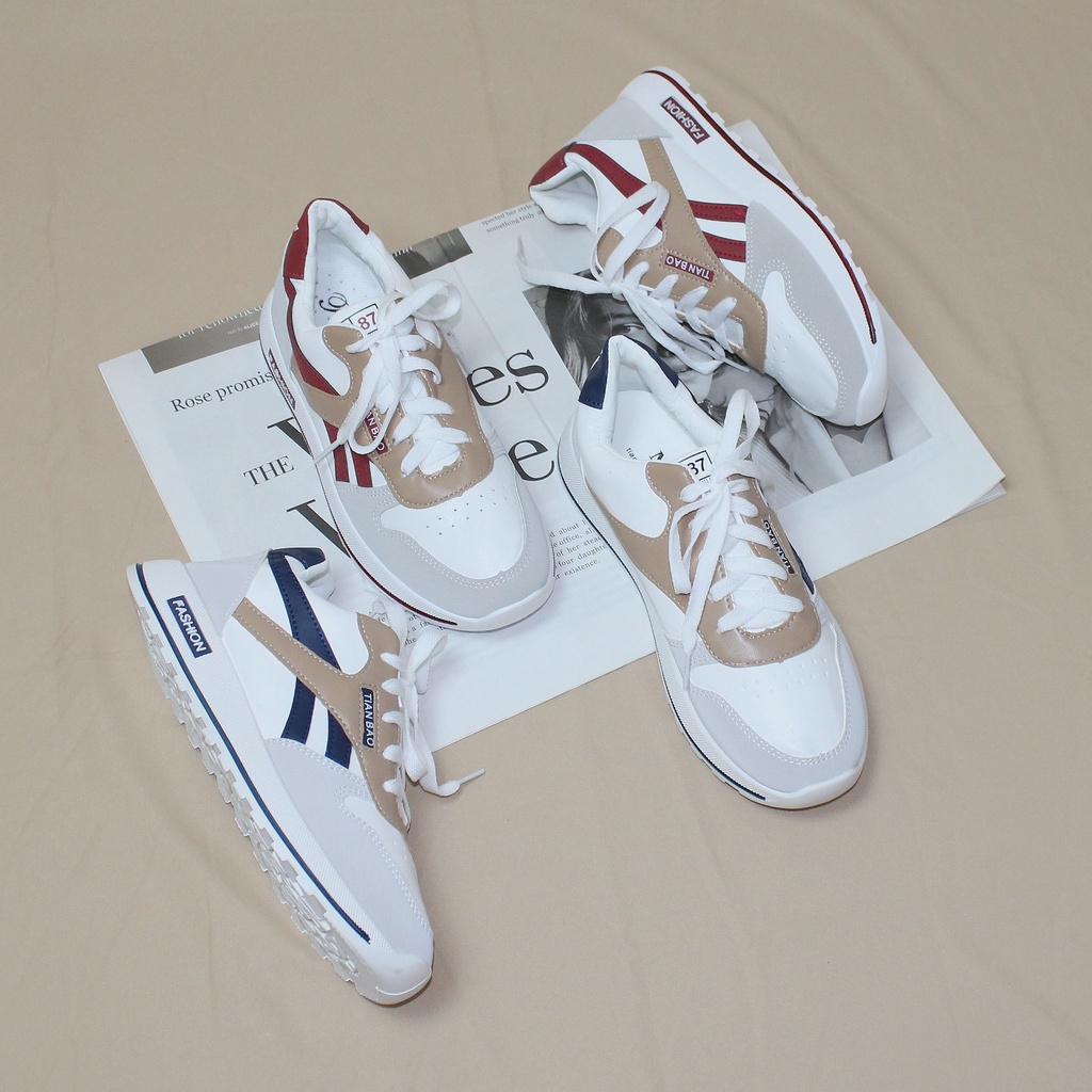 Free Box Sepatu Sneakers Wanita NS10241 Sepatu Jakarta Sneakers Import Termurah