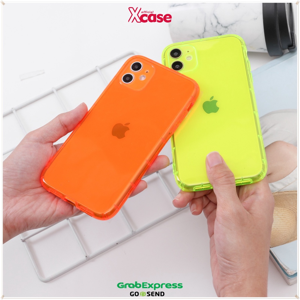 Soft Case iPhone 6+ 8+ 7+ X XS Max 11 Pro - Neon Case Shockproof