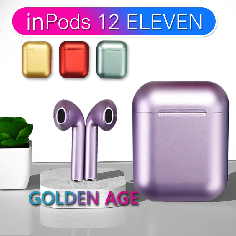 Original Colorful Wireless Earphone Bluetooth TWS INPods 12  Eleven Untuk IOS/Android