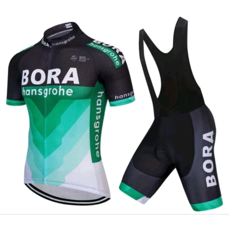 Setelan Jersey Set Baju Celana Pedding Gel Bip Cycling Jersey Set Sepeda Roadbike