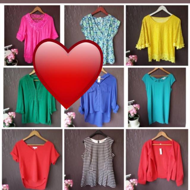 Grosir. Harga 100pcs baju.  BAJU IMPORT BANGKOK SISA BUTIK . GROSIR BAJU IMPORT