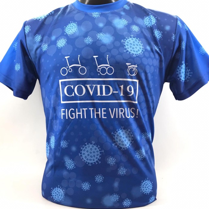 Kaos Brompton COVID Jersey brompton COVID Baju sepeda brompton