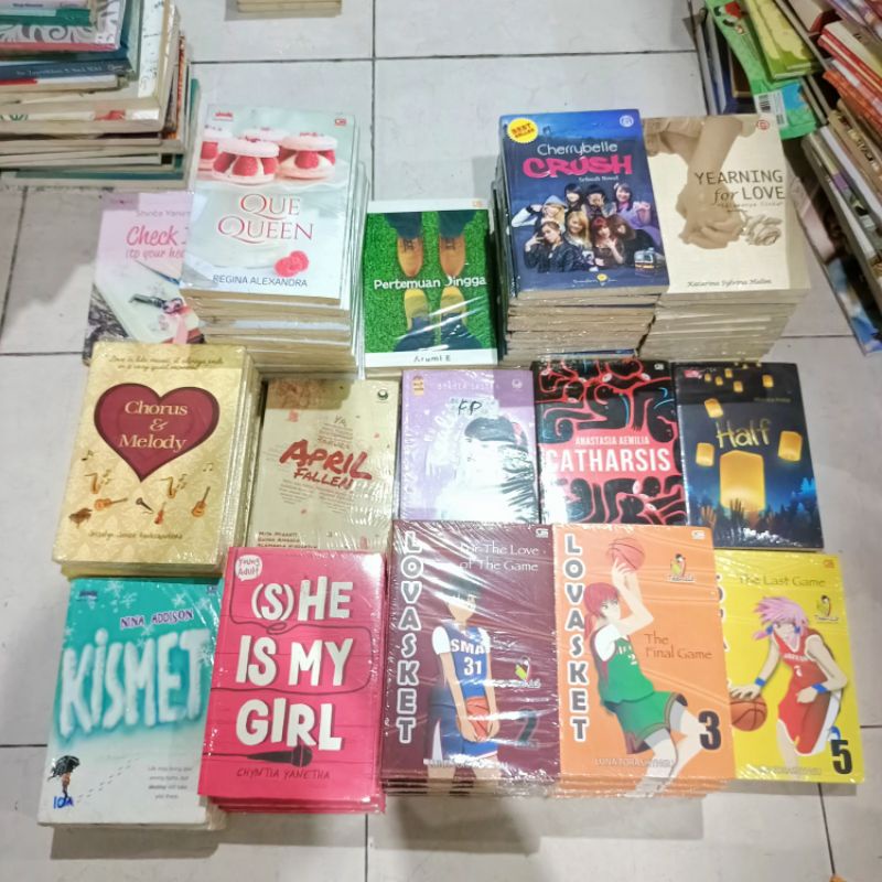 OBRAL BUKU NOVEL / BUKU FIKSI / NOVEL REMAJA / NOVEL ROMANSA #6C/D #14B-2