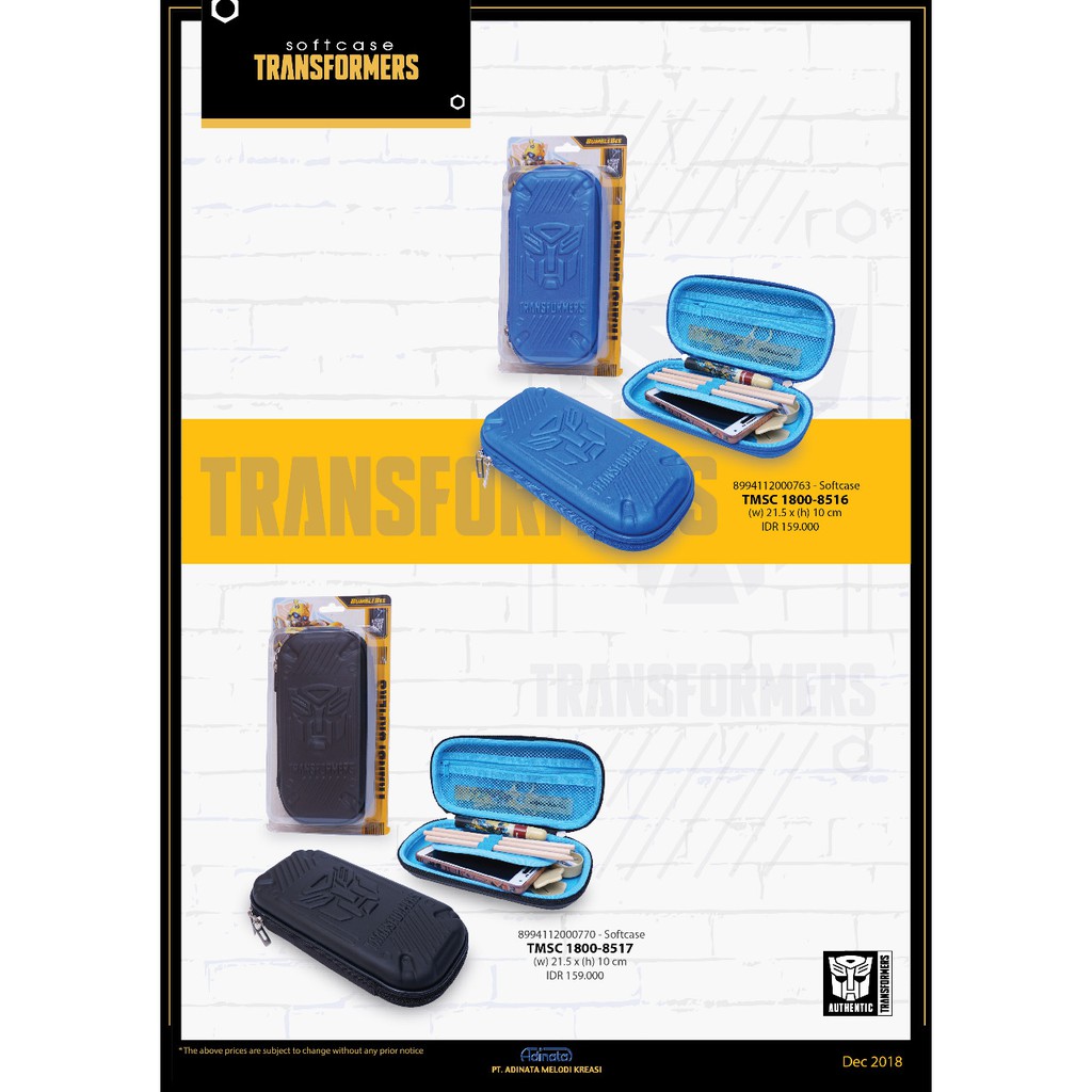 

Transformers Head Hard pen case Tempat Pensil