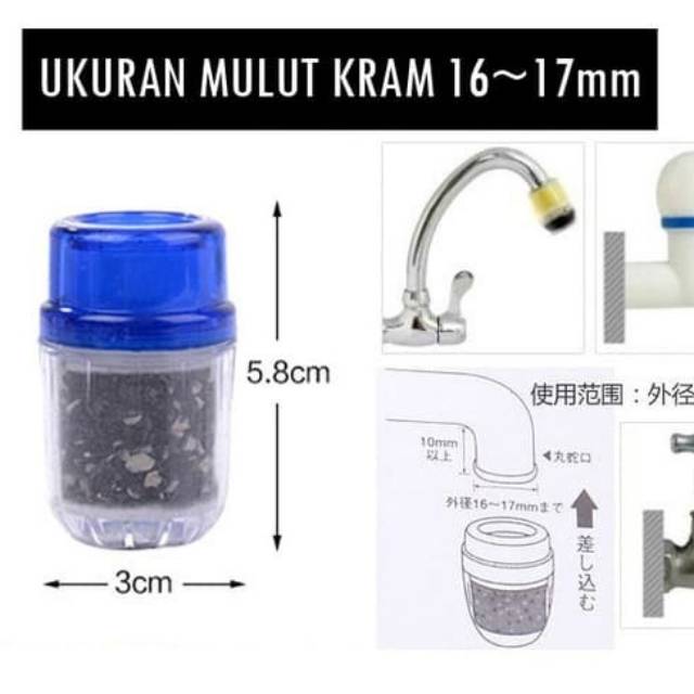 Saringan Air Kran Kamar Mandi / Water Filter Tambahan Keran Murah
