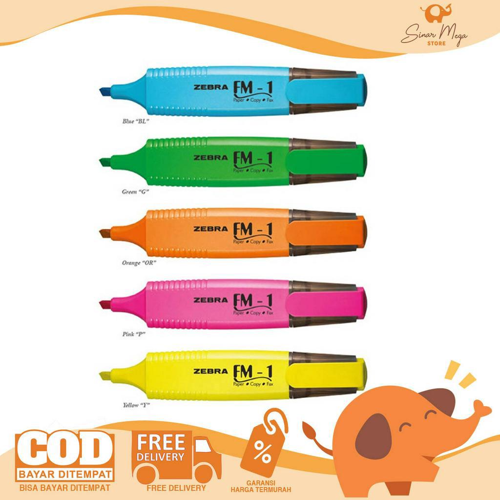 

ZEBRA HIGHLIGHTER FM-1 / Penanda Warna Warni