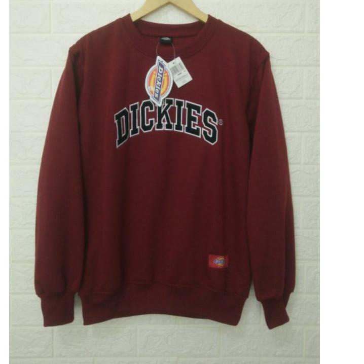 [Produk] ☃ crewneck pria dickies logo bordir murah distro CN premium SU33 (Best)