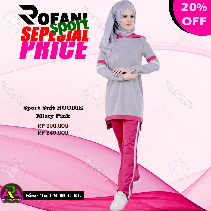 PAKAIAN KAOS OLAHRAGA WANITA MUSLIMAH / BAJU STELAN MUSLIMAH