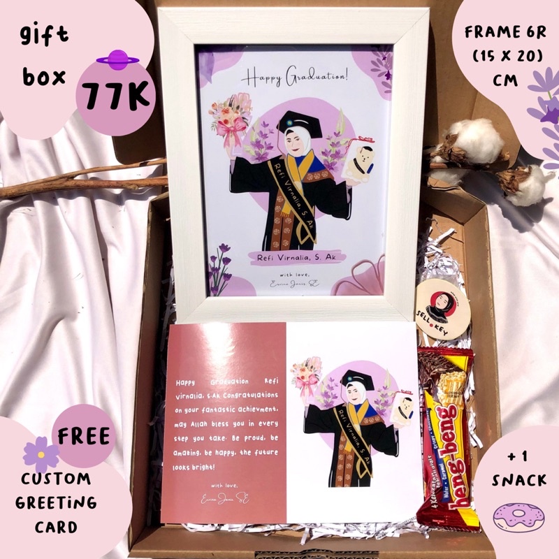 KADO WISUDA / KADO ILUSTRASI / HAMPERS / KADO / ILUSTRASI WAJAH