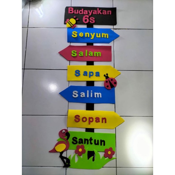 Hiasan dinding sponati Budayakan 6S