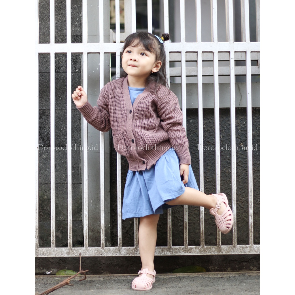 Cardigan Rajut Anak / Kardigan Anak Oversize Usia 2-5 tahun / Cardigan Anggit Anak