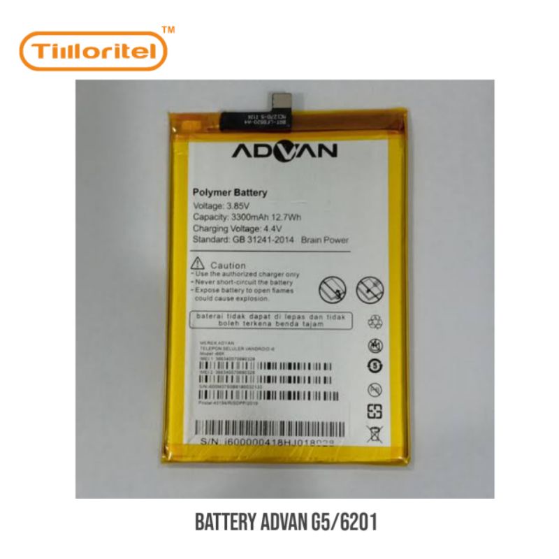 BATTERY ADVAN G5 / 6201