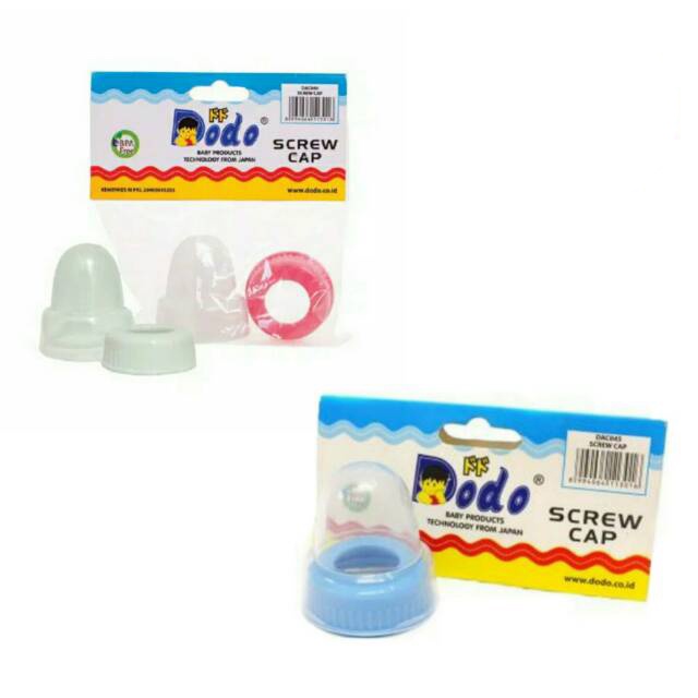 Dodo Screw Cap Standard Neck - Tutup &amp; Ring Botol Susu Bayi - BPA Free