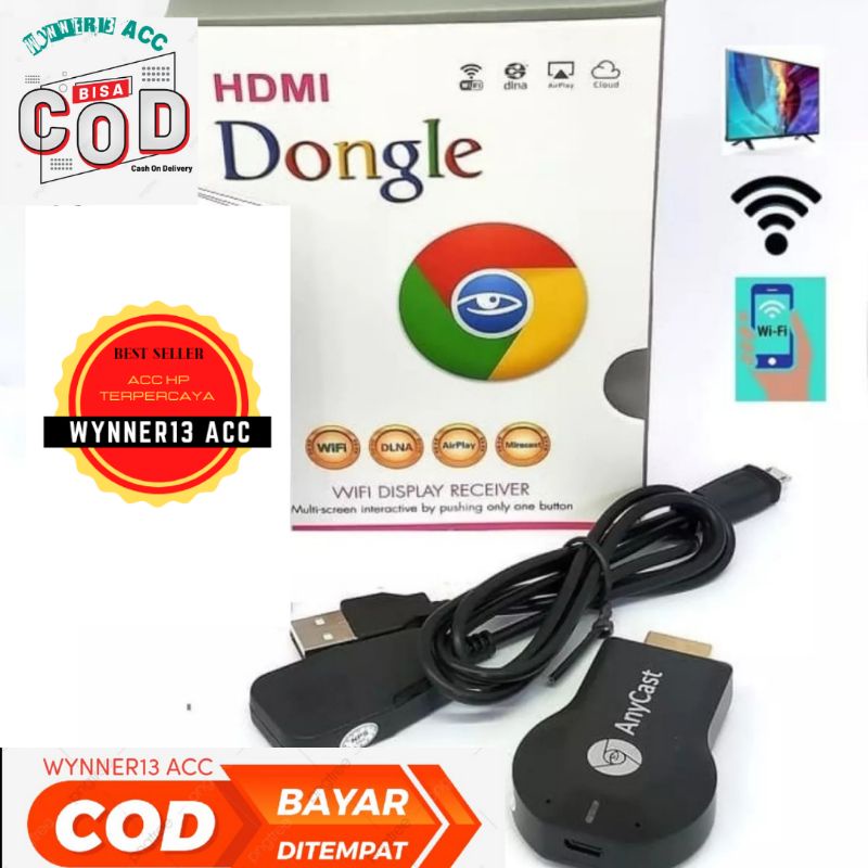 KONEKTOR HDMI HP KE TV KONEKSI WIFI DONGLE