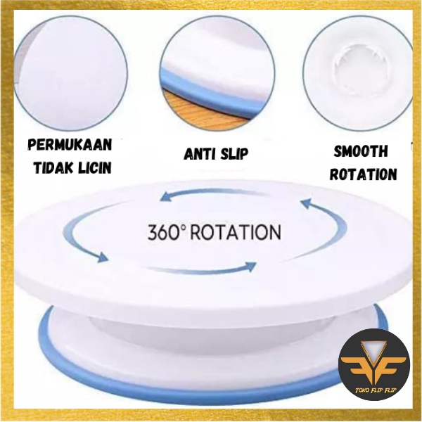 Cake Turn table Meja Putar 27 cm Dekorasi Kue Baking Rotary CaKe Tray Turn Table Decoration