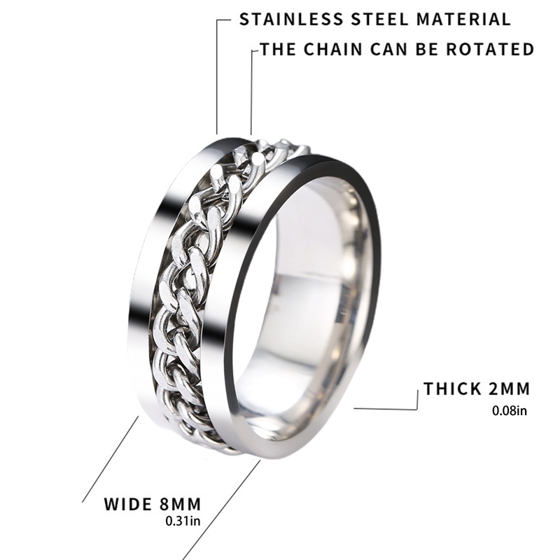 Cincin Dekompresi Multifungsi Bahan Stainless Steel