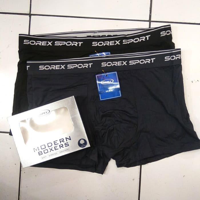 Celana Dalam Boxer Pria Sorex M3904 Berbahan Katun yang Nyaman, Anti Gerah dan Anti Lembab