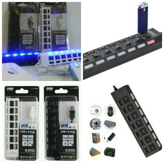 USB HUB 7 PORT ON OFF (SAKLAR)