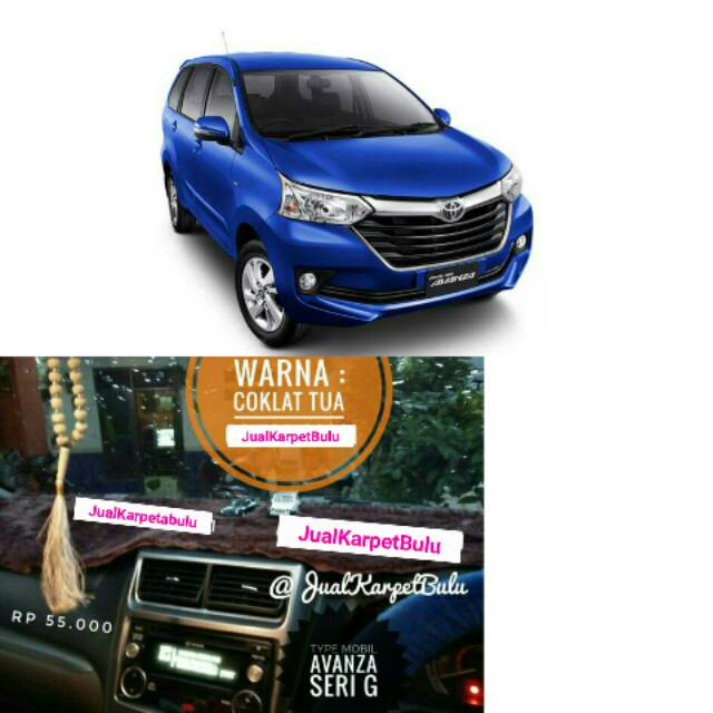 Alas bulu pelindung dashboard Mobil AVANZA