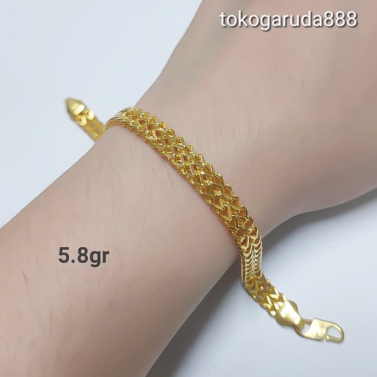 Rantai tangan gelang tali anak dan dewasa emas asli kadar 70% 700 750 75% milano victory double triple gold kuning victori pria wanita 4 5 10 gram gr g