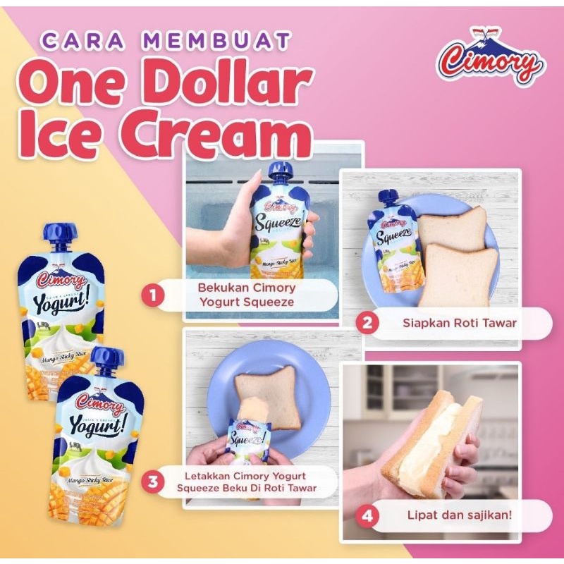 CIMORY YOGURT 70ML (5pc) / 200ml / SQUEEZE / 250ml